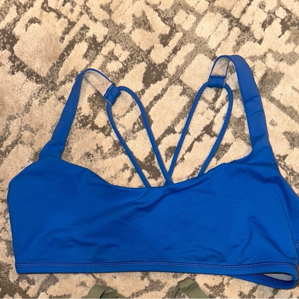 lululemon athletica Blue Strappy Sports Bra